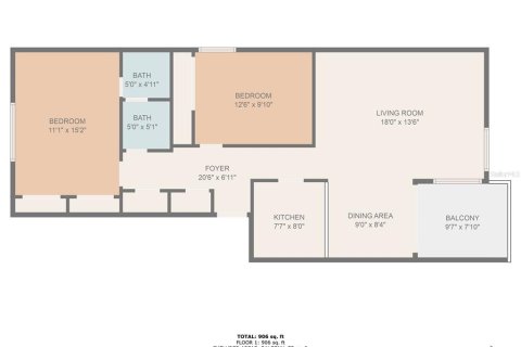 Apartamento en alquiler en Ocala, Florida, 2 dormitorios, 117.06 m2 № 1378317 - foto 2