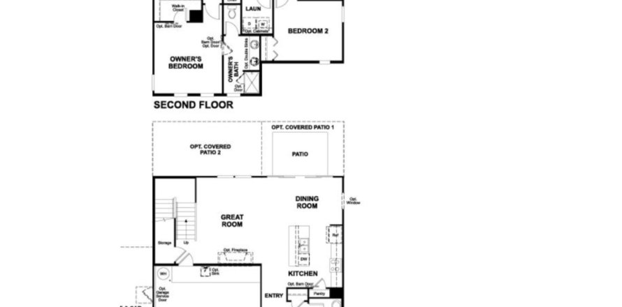 House floor plan «floor Coral», 3 rooms in Seasons at Arlington Square