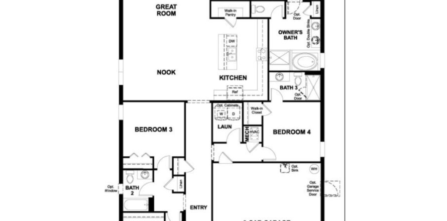 House floor plan «floor Slate», 4 rooms in Seasons at Arlington Square