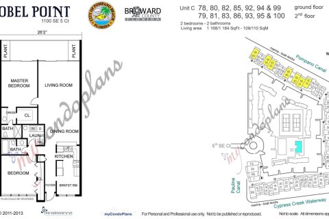 Condo in Pompano Beach, Florida, 2 bedrooms  № 1151769 - photo 1