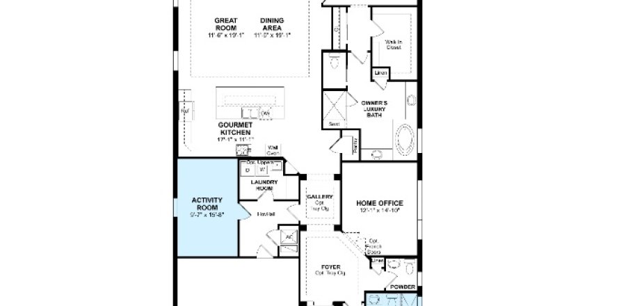 House floor plan «House », 2 bedrooms in K. Hovnanian's® Four Seasons at Parkland