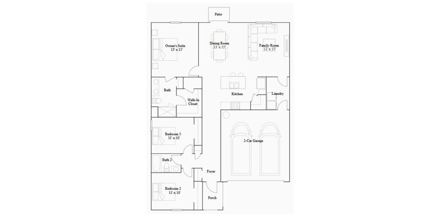 House floor plan «144SQM», 3 bedrooms in MAGNOLIA PARK
