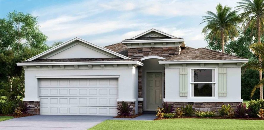 House in ANGELINE in Land O' Lakes, Florida 4 bedrooms, 189.99 sq.m. № 1405685