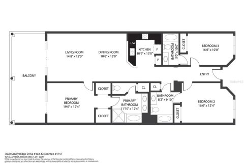 Copropriété à vendre à Four Corners, Floride: 3 chambres, 151.43 m2 № 1371064 - photo 18