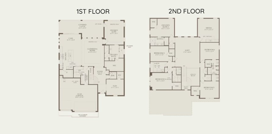 Townhouse floor plan «425SQM AURORA», 6 bedrooms in PHILLIPS GROVE