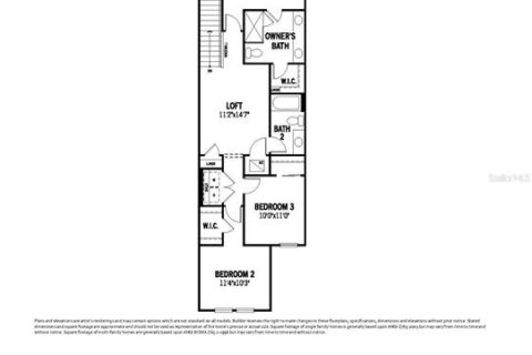 Townhouse in PARKVIEW AT LONG LAKE RANCH in Lutz, Florida 3 bedrooms, 156.08 sq.m. № 687636 - photo 4