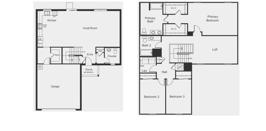 Планировка Виллы или дома «floor 2384» 4 комнаты в ЖК Lake Lucerne