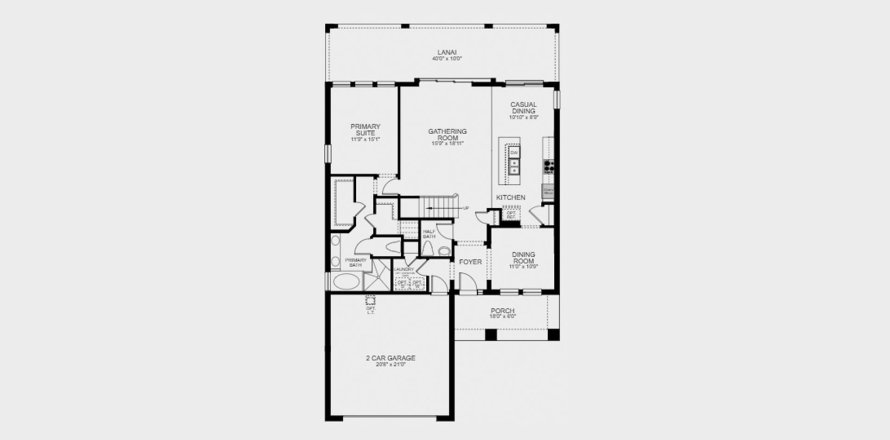 Планировка таунхауса «242SQM BONAIRE» 4 спальни в ЖК BELLALAGO