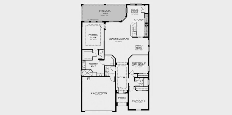 Townhouse floor plan «164SQM ARUBA», 3 bedrooms in BELLALAGO