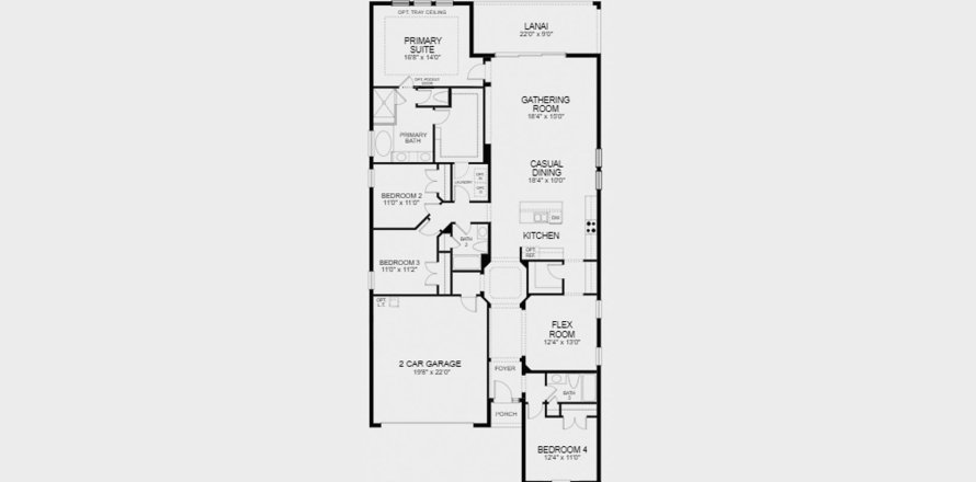 Townhouse floor plan «223SQM ANTIGUA», 4 bedrooms in BELLALAGO