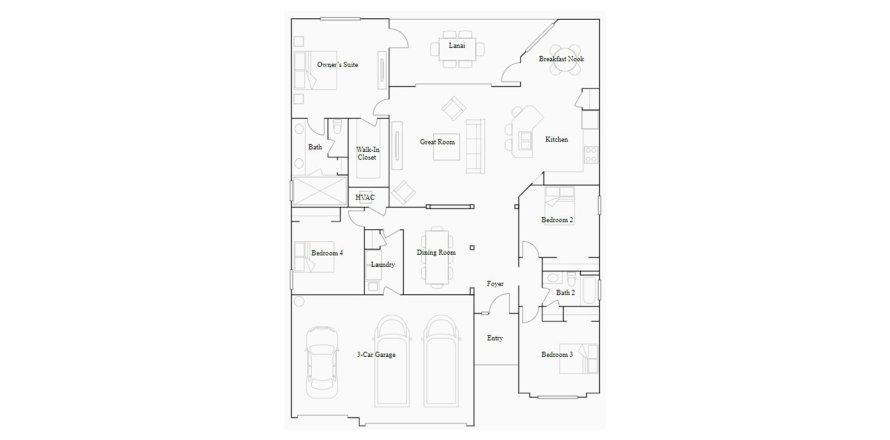House floor plan «208SQM», 4 bedrooms in LORRAINE LAKES