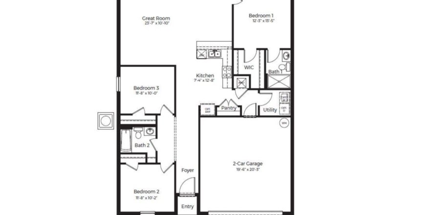 House floor plan «floor Dakota at Eden Hills», 3 rooms in Eden Hills by D.R. Horton