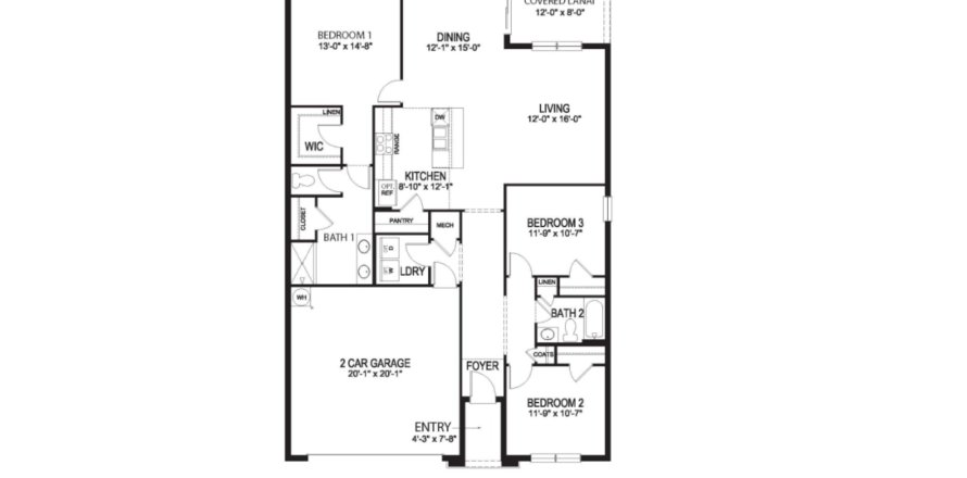 House floor plan «floor ARIA at Eden Hills», 3 rooms in Eden Hills by D.R. Horton