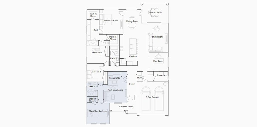 Townhouse floor plan «246SQM RIVERA», 3 bedrooms in BRIDGEWATER AT VIERA