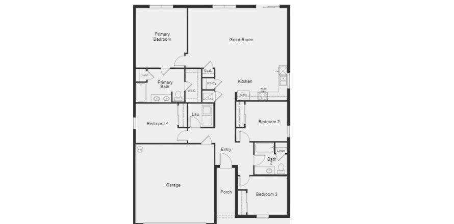 House floor plan «House», 3 bedrooms in Sawgrass Lakes II
