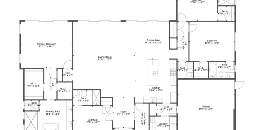 House in Delray Beach, Florida 4 bedrooms, 275.55 sq.m. № 981851