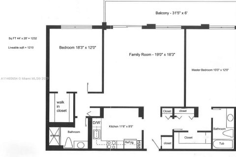 Купить кондоминиум в Авентура, Флорида 3 комнаты, 112.41м2, № 758831 - фото 14