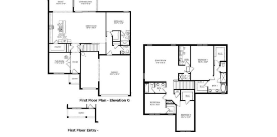 House floor plan «House», 4 bedrooms in Coddington