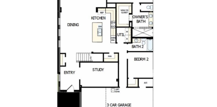 House floor plan «North River Ranch - Cottage Series», 3 bedrooms in North River Ranch - Cottage Series