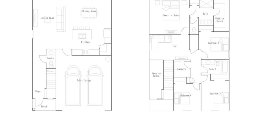 House floor plan «House», 4 bedrooms in Preserve at LPGA - Legacy Collection