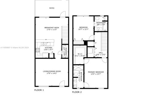 Townhouse in Pembroke Pines, Florida 2 bedrooms, 128.58 sq.m. № 1368977 - photo 27