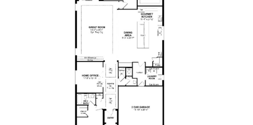 House in K. Hovnanian's® Four Seasons at Parkland in Parkland, Florida 2 bedrooms, 243 sq.m. № 600047