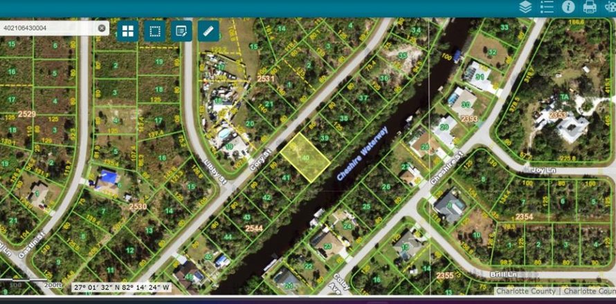 Земельный участок в Порт-Шарлотт, Флорида № 1248071
