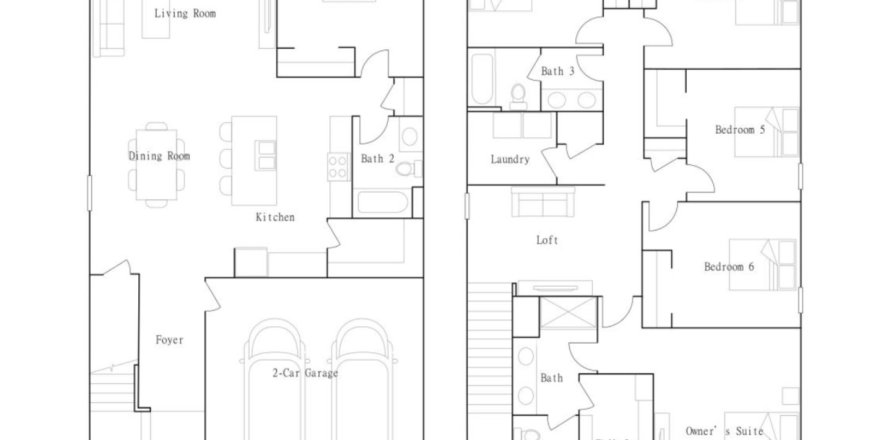 House floor plan «floor Concord at Saddle Creek Preserve - The Manors I», 3 bedrooms in Saddle Creek Preserve - The Manors I