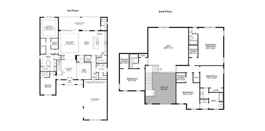 Townhouse floor plan «461SQM», 6 bedrooms in LAUREL POINTE LAKE NONA