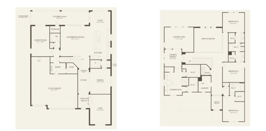 House floor plan «floor Roseland at Hawks Reserve», 4 rooms in Hawks Reserve