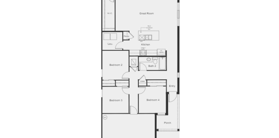 House floor plan «House», 4 bedrooms in Sawgrass Lakes I