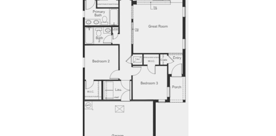 House floor plan «House», 3 bedrooms in Sawgrass Lakes I