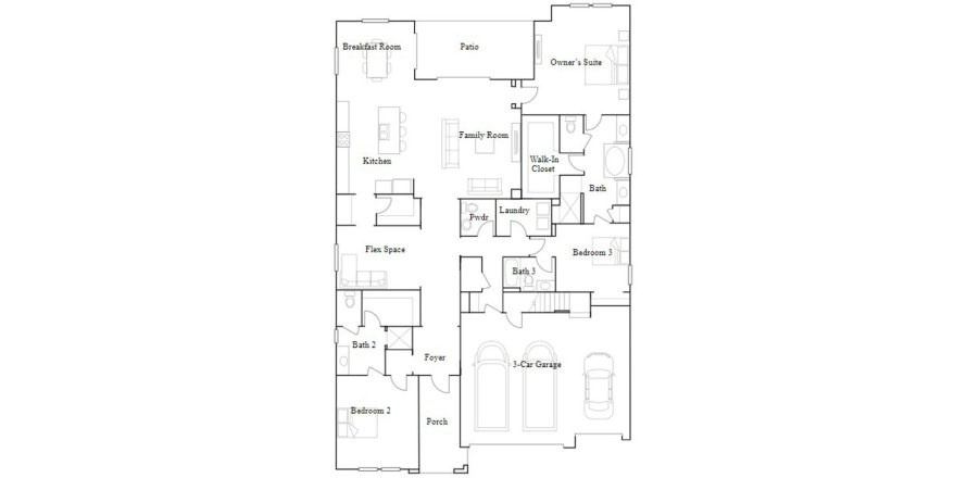 House floor plan «257SQM», 3 bedrooms in SOUTHSHORE BAY