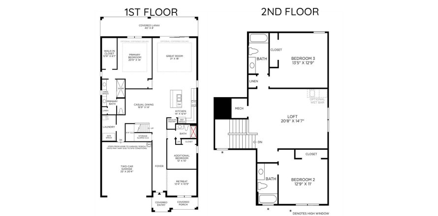 Townhouse floor plan «279SQM», 4 bedrooms in RIVERSIDE OAKS