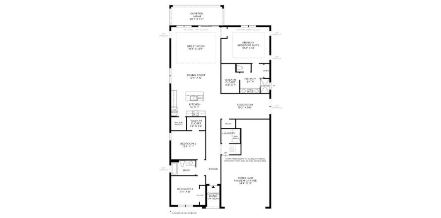 Townhouse floor plan «208SQM», 3 bedrooms in RIVERSIDE OAKS