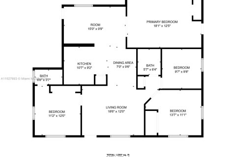 Купить виллу или дом в Майами-Гарденс, Флорида 3 спальни, 138.42м2, № 1325860 - фото 9